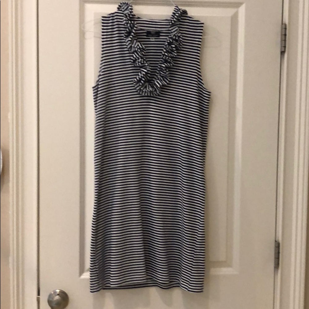 Pin striped cotton shift dress